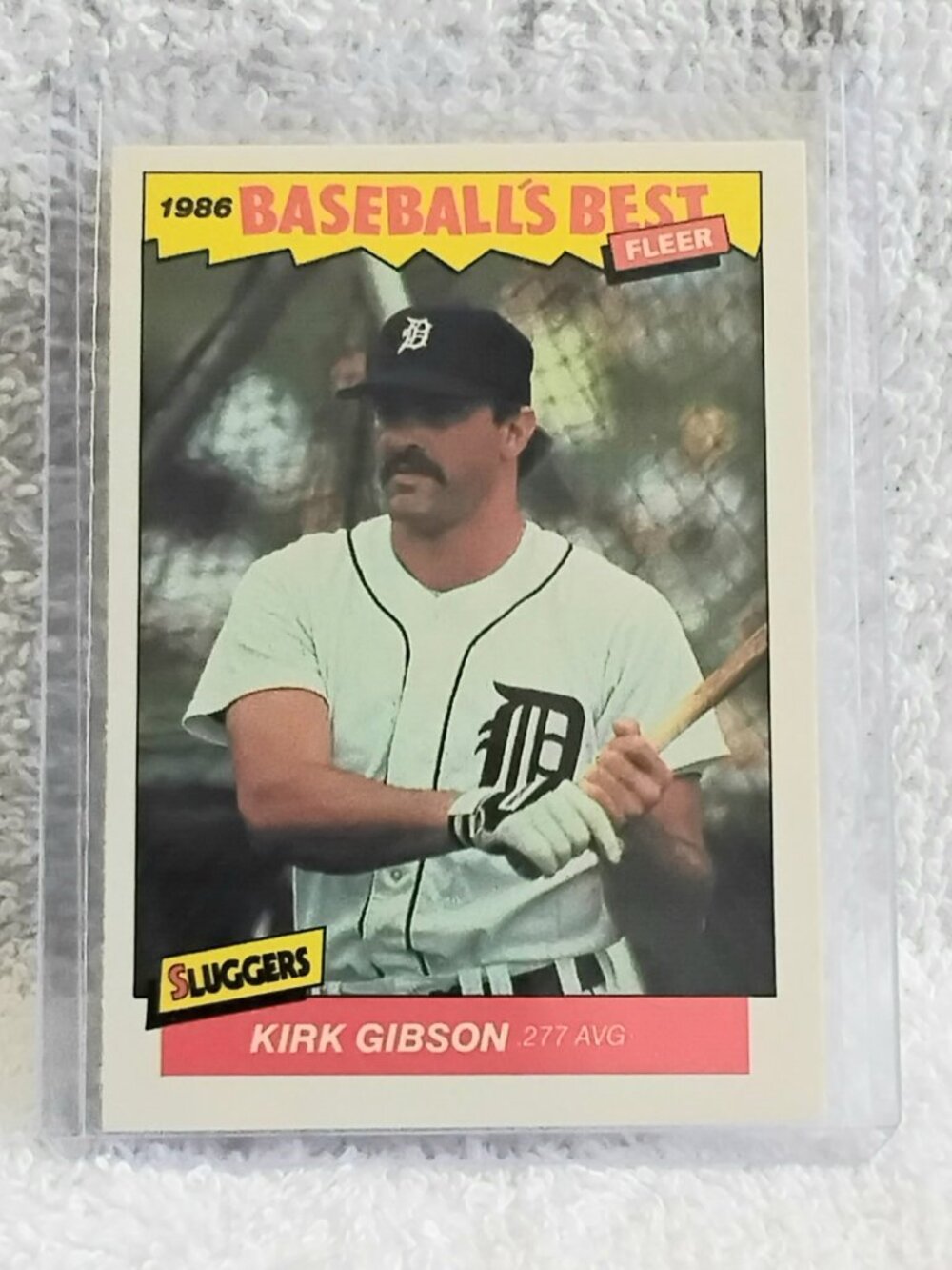 5/$20 Mint 1986 Fleer Kirk Gibson Baseball's Best Sluggers MLB Card 10!!